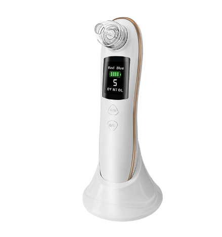 Electric Blackhead Remover — 5-in-1 Pore Vacuum with LED Display & Multiple Suction Heads