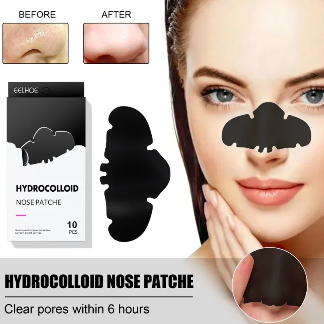 Hydrocolloid Blackhead Remover Nose Strips — Deep Pore Cleansing (10 Pack)