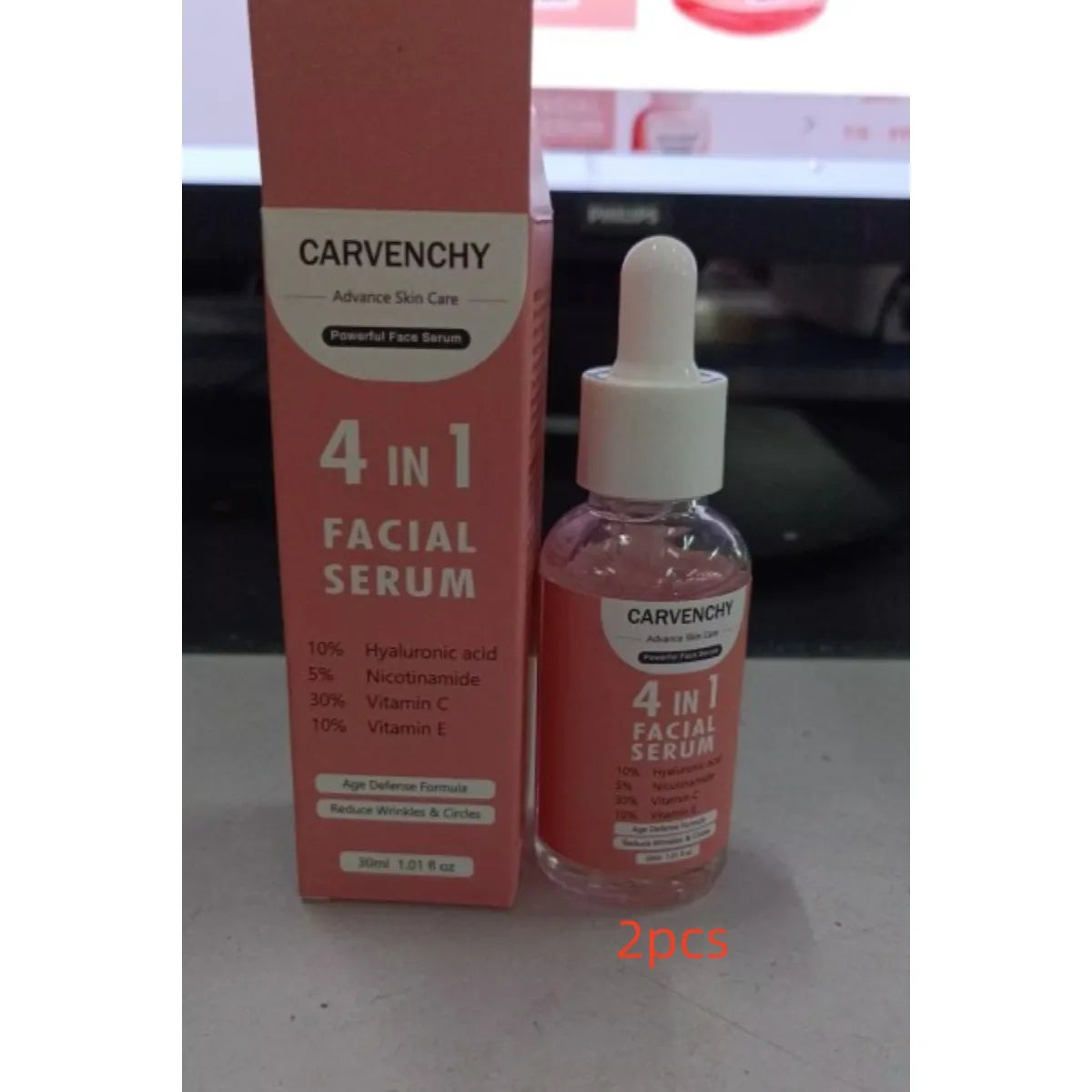4-in-1 Anti-Aging Facial Serum — Hydrate, Brighten & Firm in One Step