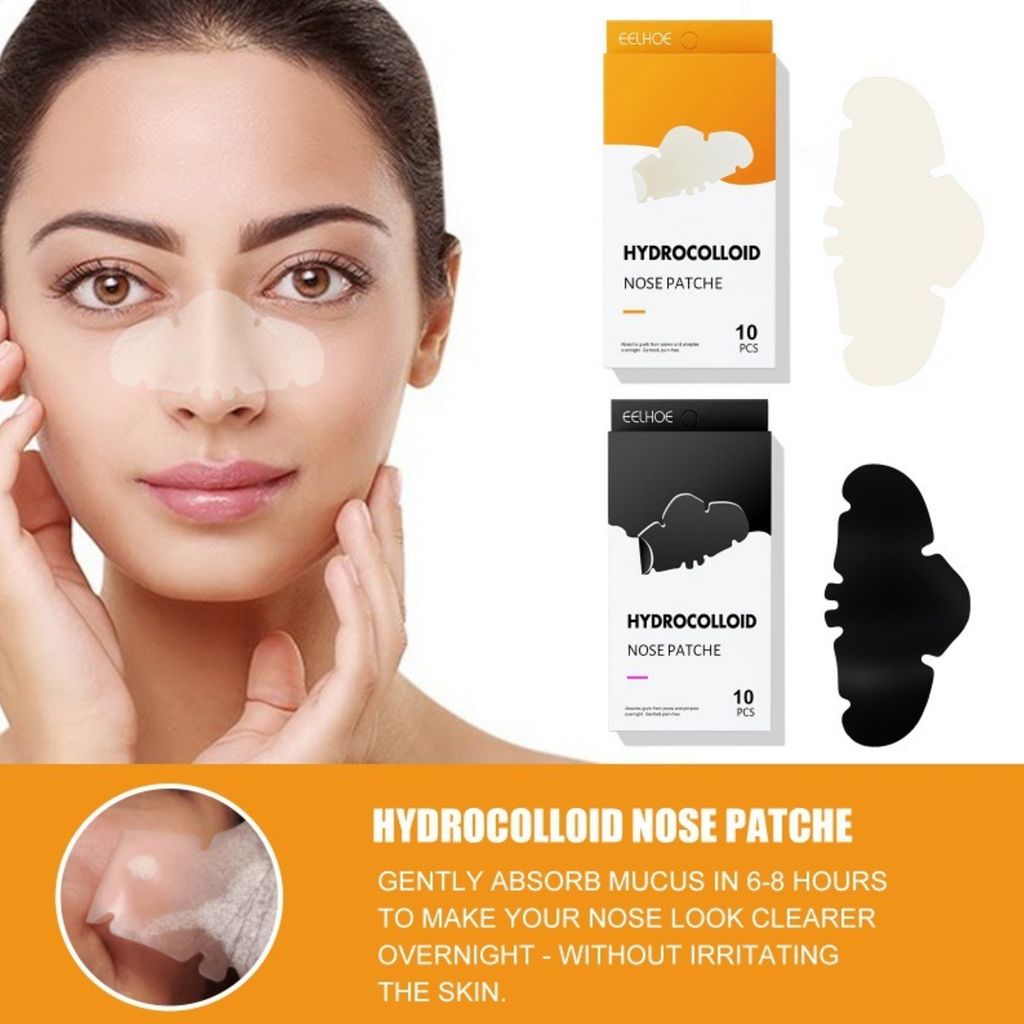 Hydrocolloid Blackhead Remover Nose Strips — Deep Pore Cleansing (10 Pack)