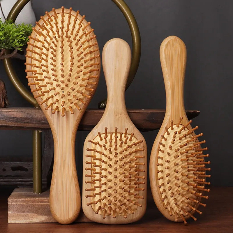 Pure Bamboo Hair Brush — Detangle, Stimulate & Shine Sustainably