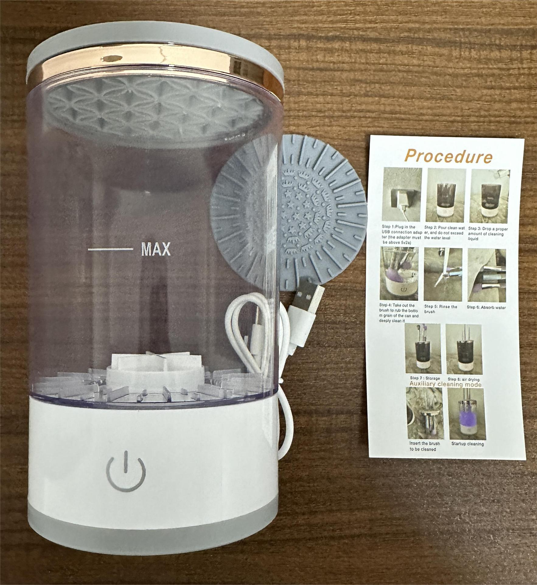 Electric Makeup Brush Cleaner & Dryer — Deep Clean in Seconds