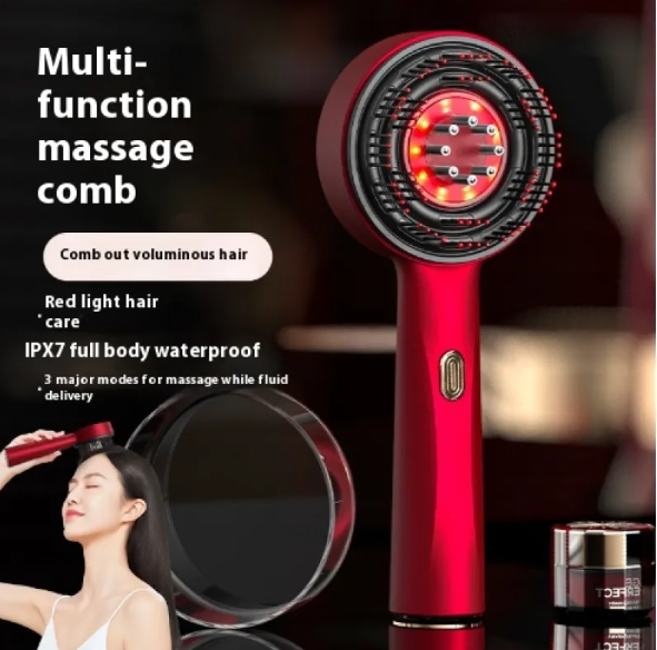 Scalp Ease — Electric Scalp Massager with Red Light Therapy for Hair Growth