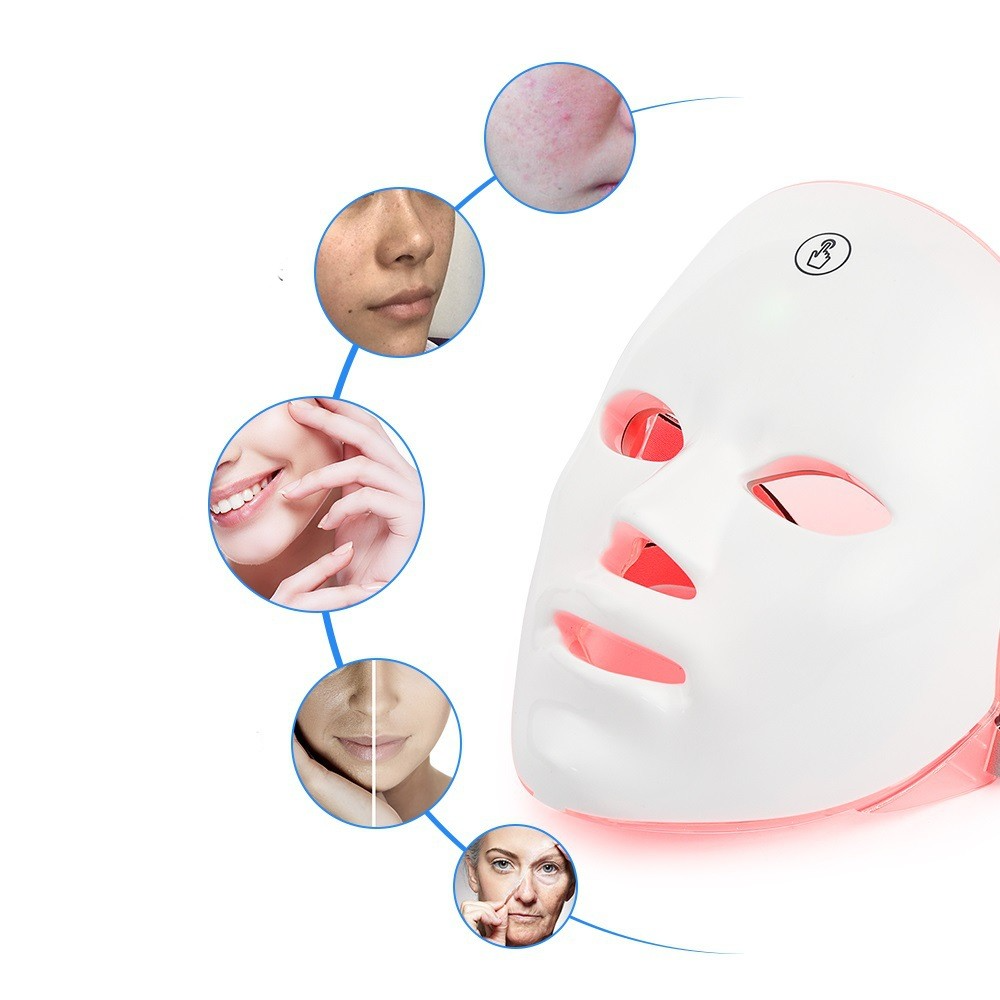 7-Color LED Light Therapy Face Mask — Anti-Aging, Acne & Skin Rejuvenation