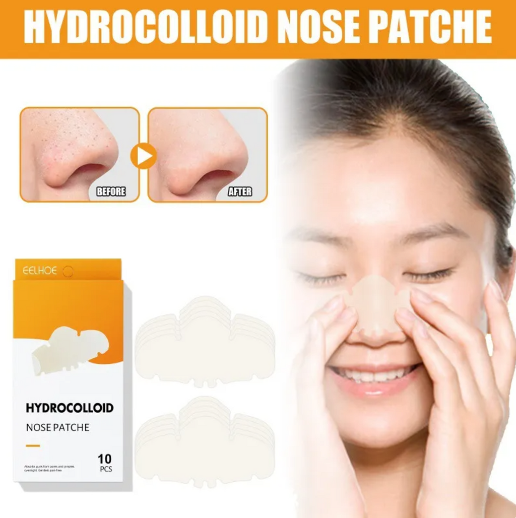 Hydrocolloid Blackhead Remover Nose Strips — Deep Pore Cleansing (10 Pack)