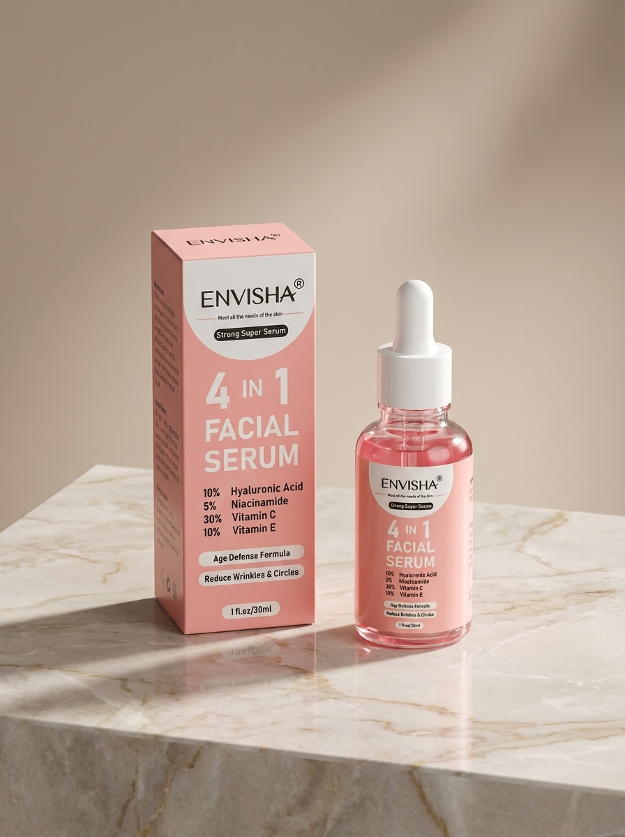 4-in-1 Anti-Aging Facial Serum — Hydrate, Brighten & Firm in One Step