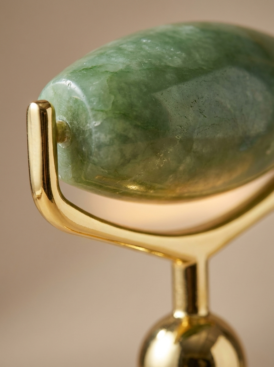 Electric Jade Roller — Vibrating Facial Massager for Lifting, Depuffing & Glow
