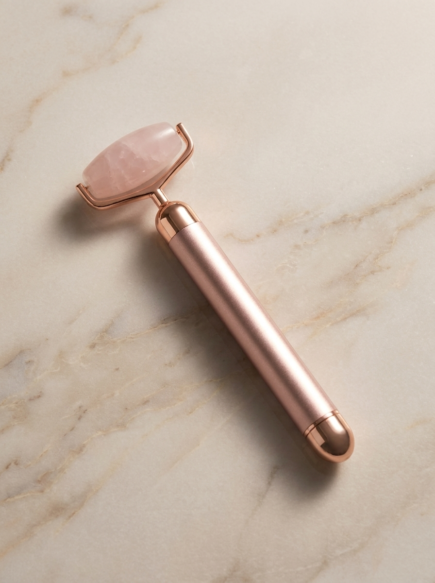 Electric Jade Roller — Vibrating Facial Massager for Lifting, Depuffing & Glow