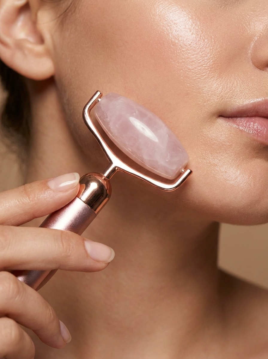 Electric Jade Roller — Vibrating Facial Massager for Lifting, Depuffing & Glow