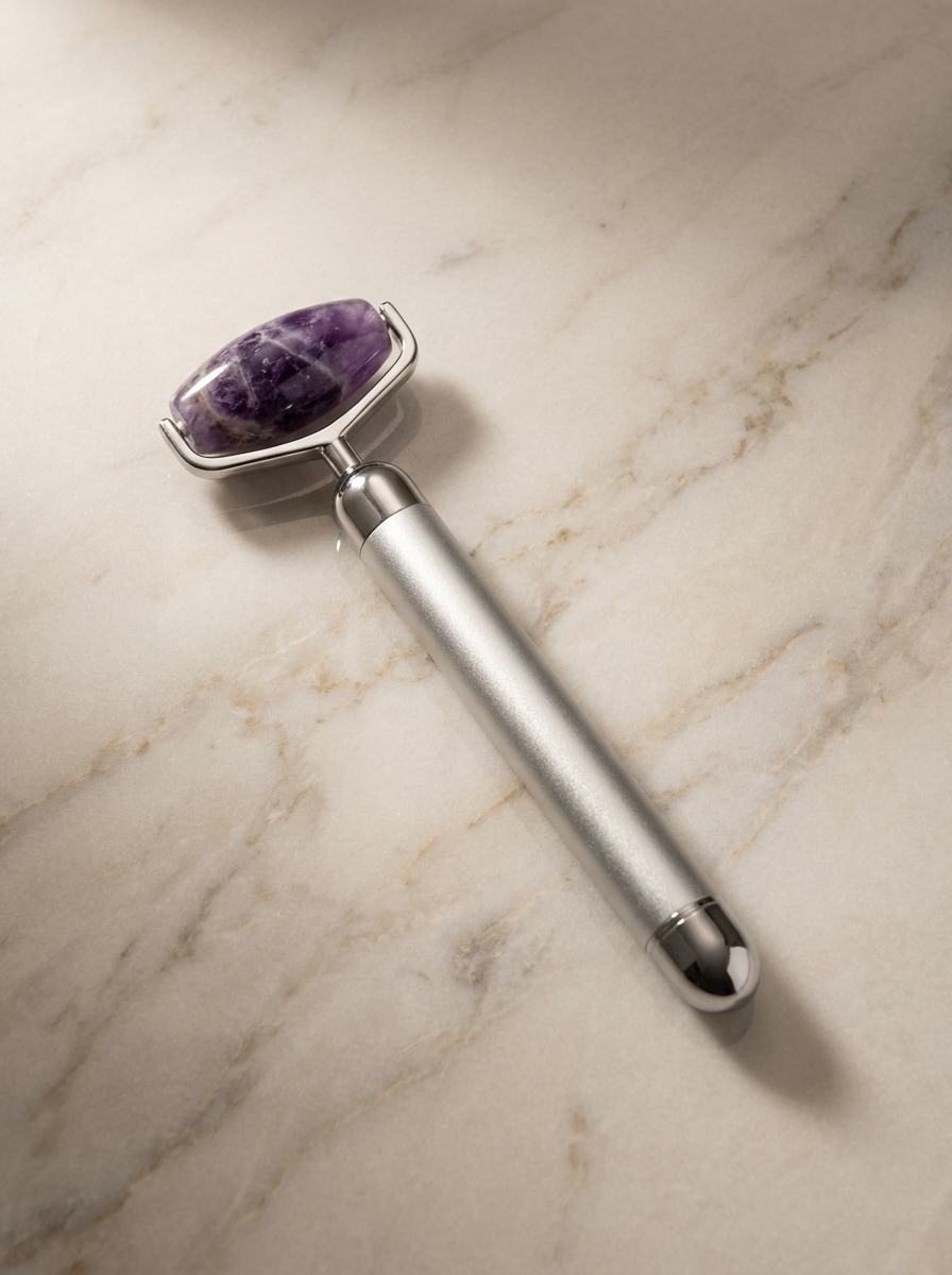 Electric Jade Roller — Vibrating Facial Massager for Lifting, Depuffing & Glow