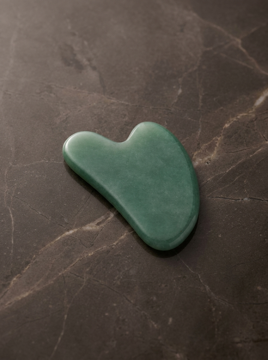 Jade Gua Sha Stone — Facial Sculpting, Lymphatic Drainage & Skin Glow Tool