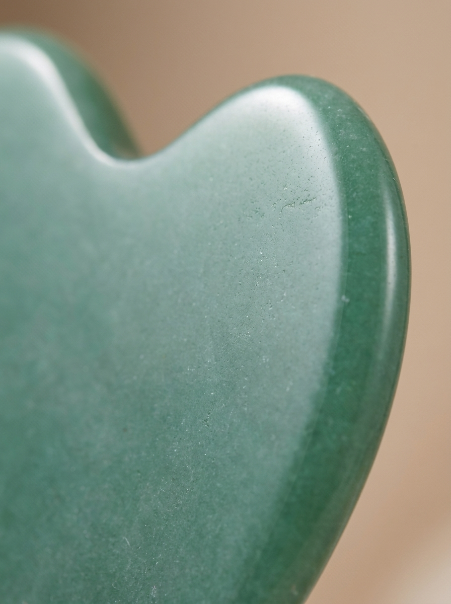 Jade Gua Sha Stone — Facial Sculpting, Lymphatic Drainage & Skin Glow Tool
