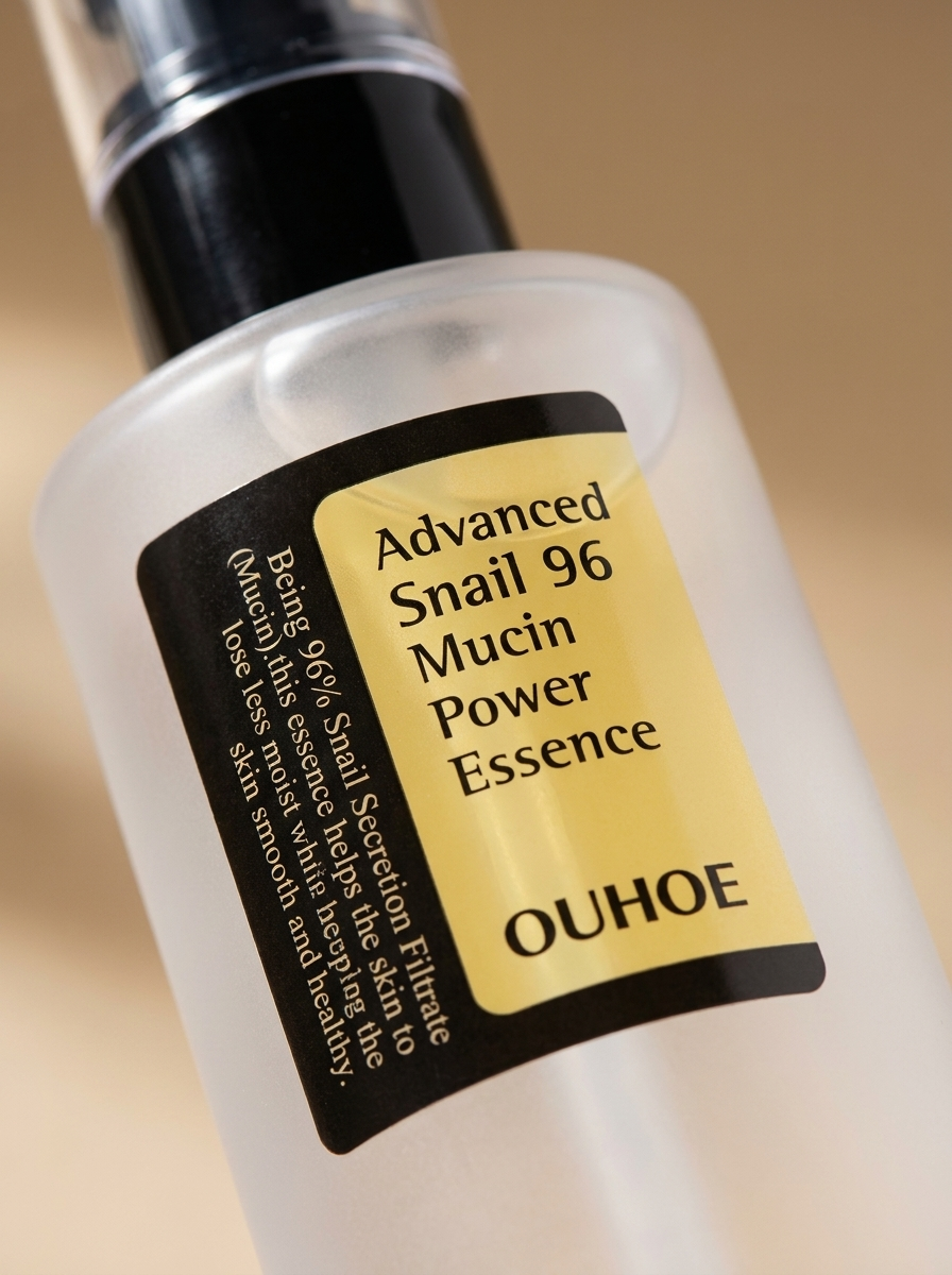 96% Snail Mucin Facial Essence — Korean Anti-Aging, Repair & Brightening Serum