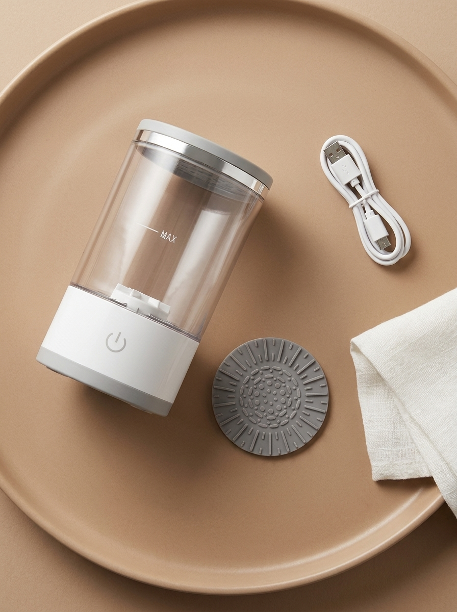 Electric Makeup Brush Cleaner & Dryer — Deep Clean in Seconds