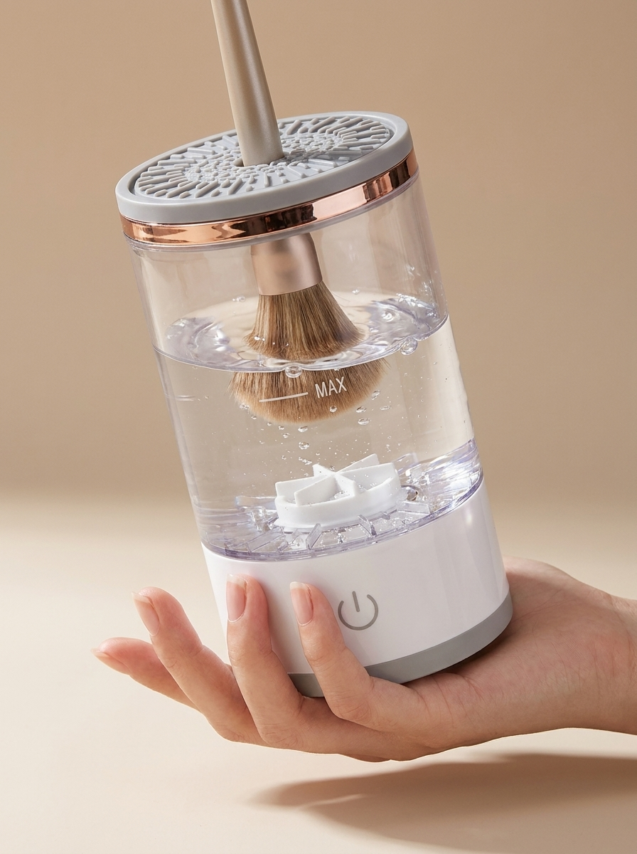 Electric Makeup Brush Cleaner & Dryer — Deep Clean in Seconds