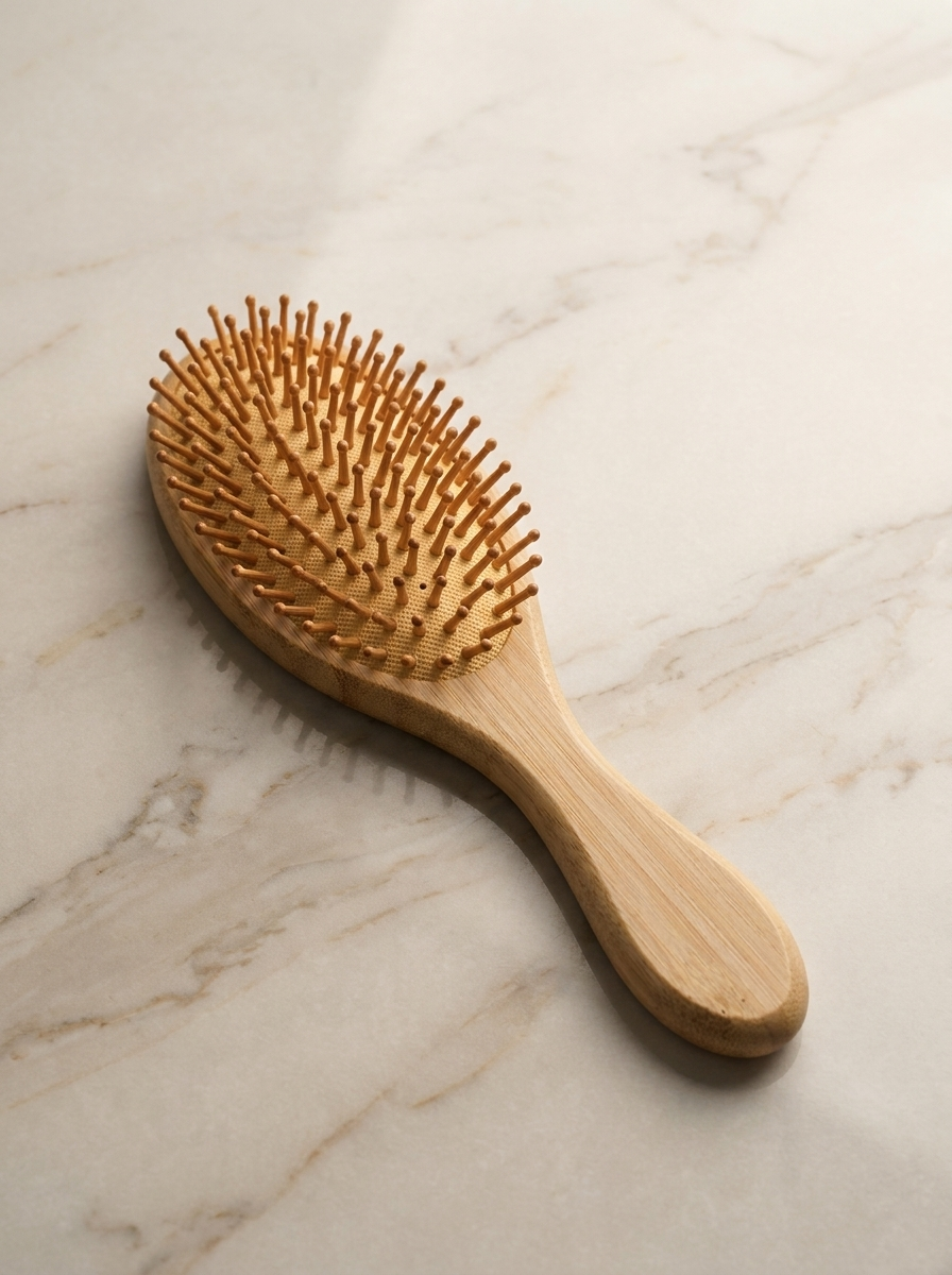 Pure Bamboo Hair Brush — Detangle, Stimulate & Shine Sustainably