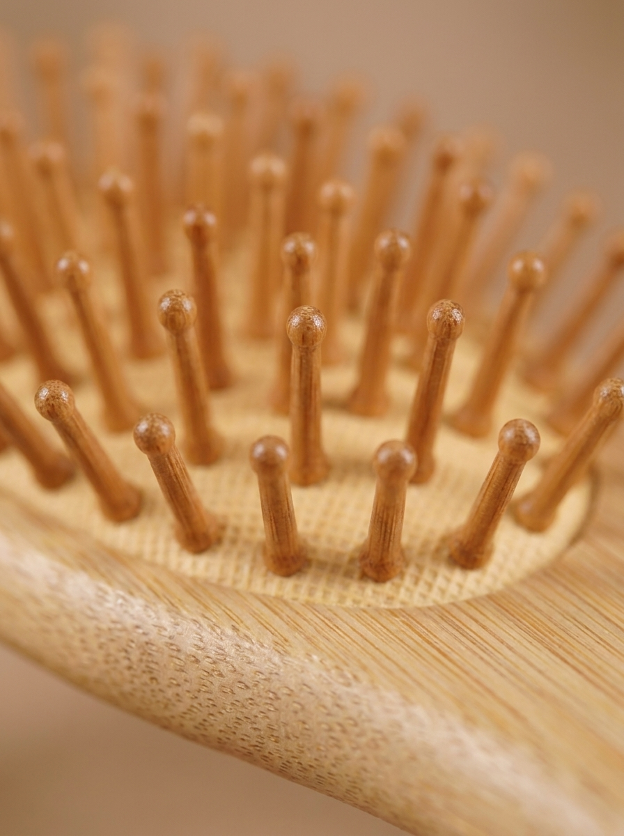 Pure Bamboo Hair Brush — Detangle, Stimulate & Shine Sustainably
