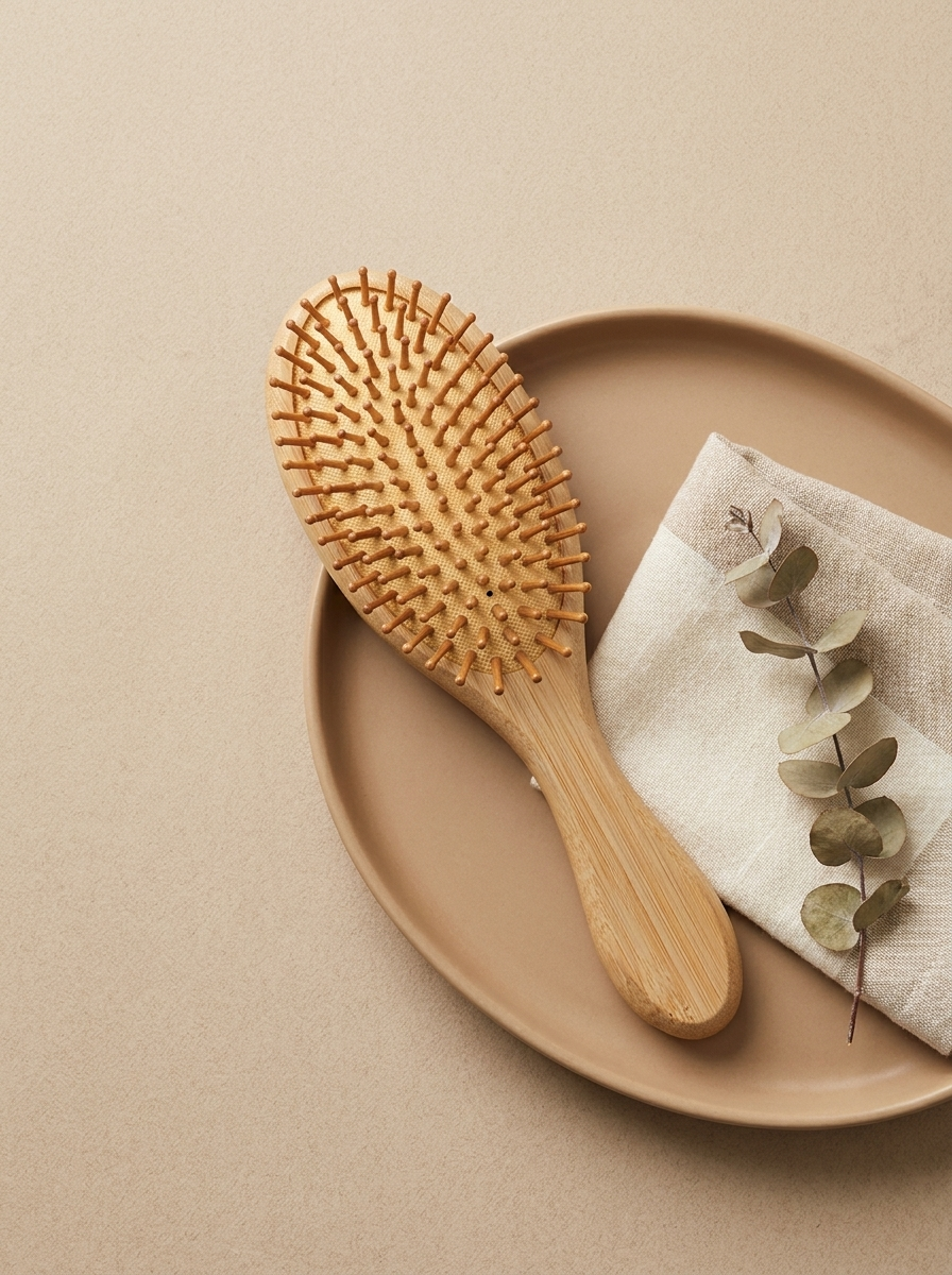 Pure Bamboo Hair Brush — Detangle, Stimulate & Shine Sustainably