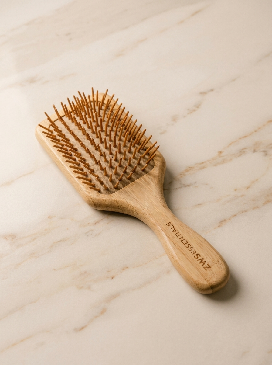 Pure Bamboo Hair Brush — Detangle, Stimulate & Shine Sustainably