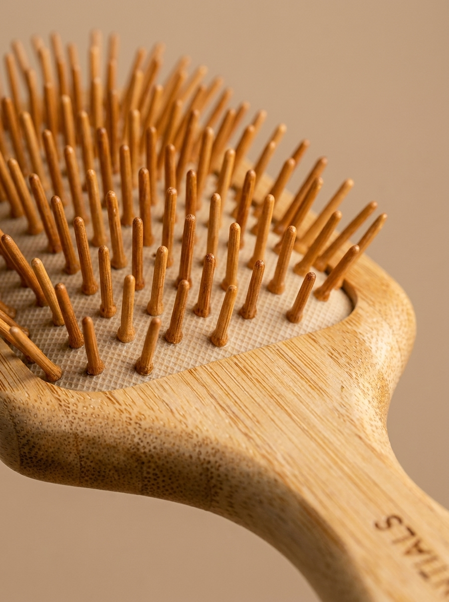 Pure Bamboo Hair Brush — Detangle, Stimulate & Shine Sustainably