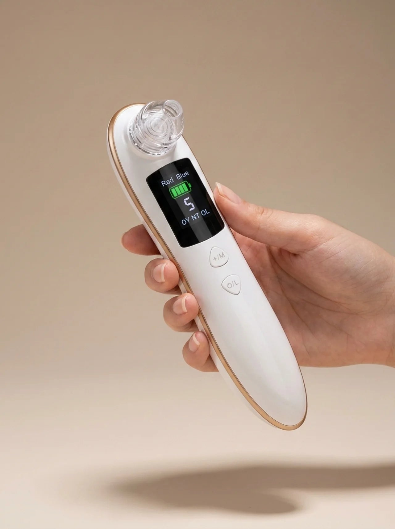 Electric Blackhead Remover — 5-in-1 Pore Vacuum with LED Display & Multiple Suction Heads